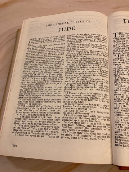 1965 Oxford Holy Bible Nonpareil Edition Compact KJV - (Ref x211)