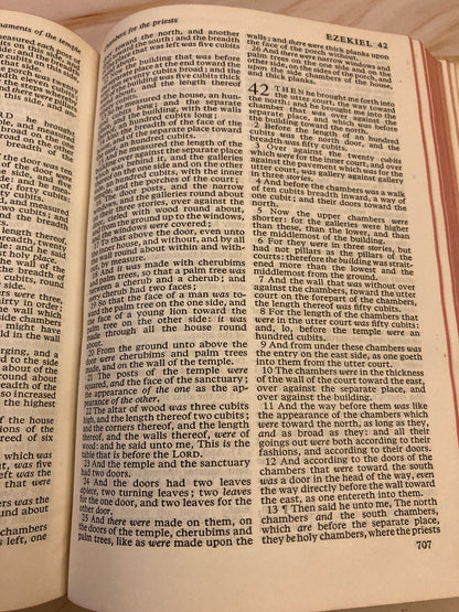 1965 Oxford Holy Bible Nonpareil Edition Compact KJV - (Ref x211)