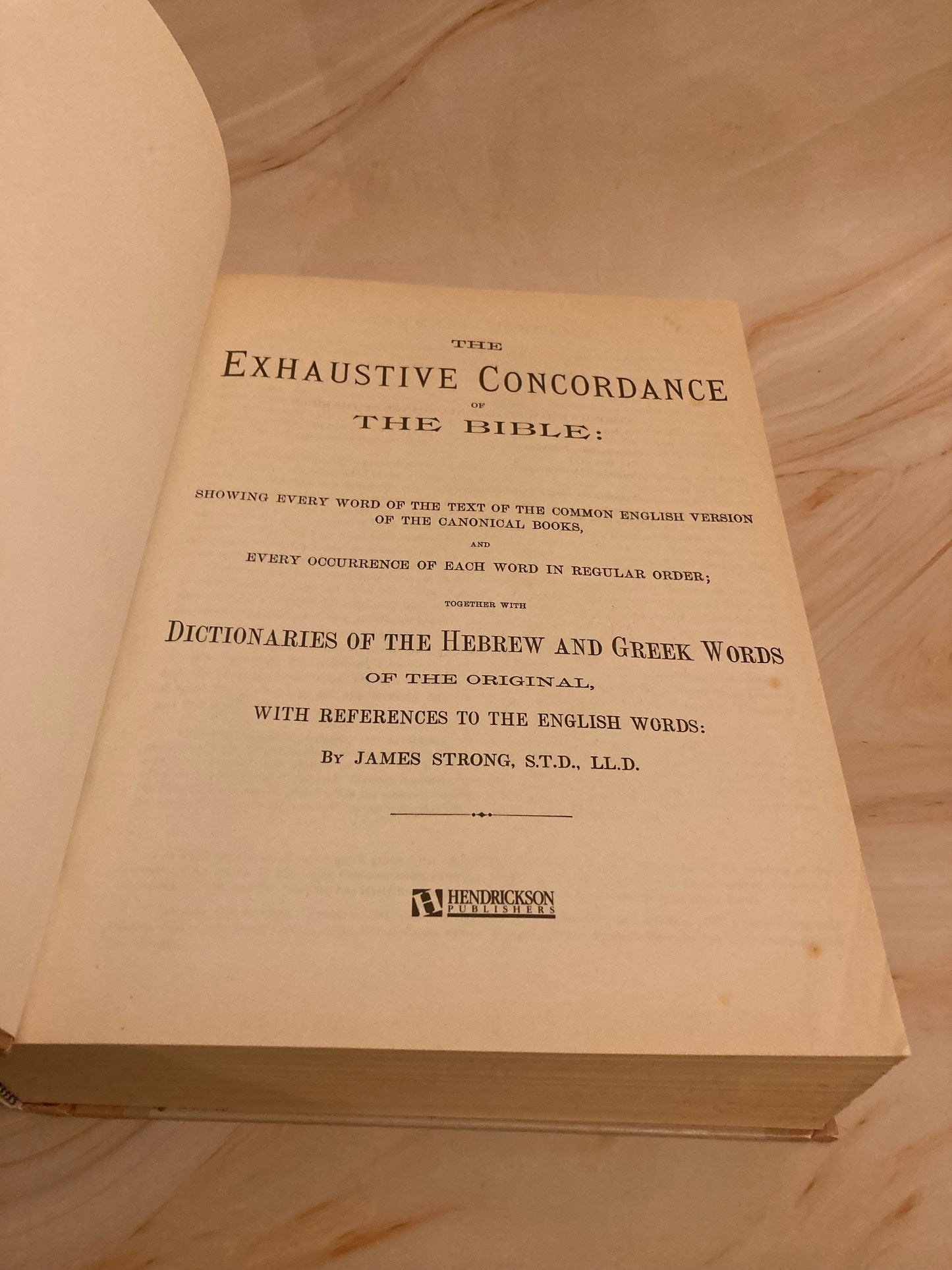 Strong’s Exhaustive Concordance of the Bible by James Strong - (Ref X43)