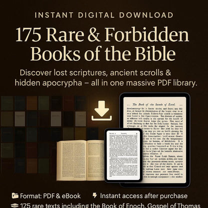 Forbidden Books of the Bible PDF Collection – 170 Rare Apocrypha, Lost Scriptures and Scrolls of Enoch Download