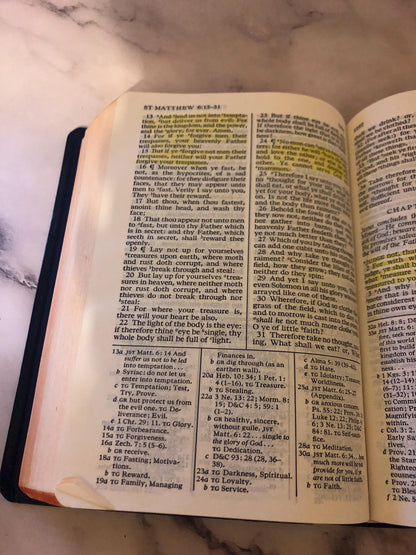 1979 KJV Bible Latter Day Saints Vintage Bible Christian Bible LDS Bible - Ref x370