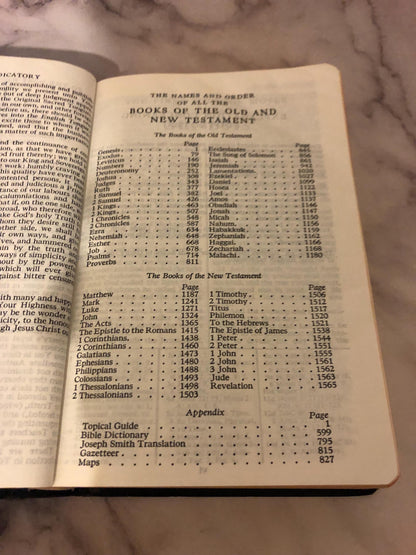 1979 KJV Bible Latter Day Saints Vintage Bible Christian Bible LDS Bible - Ref x370