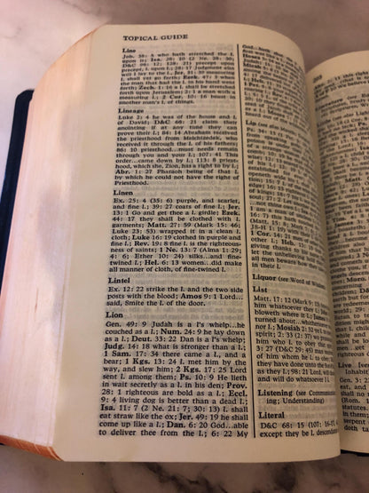 1979 KJV Bible Latter Day Saints Vintage Bible Christian Bible LDS Bible - Ref x370