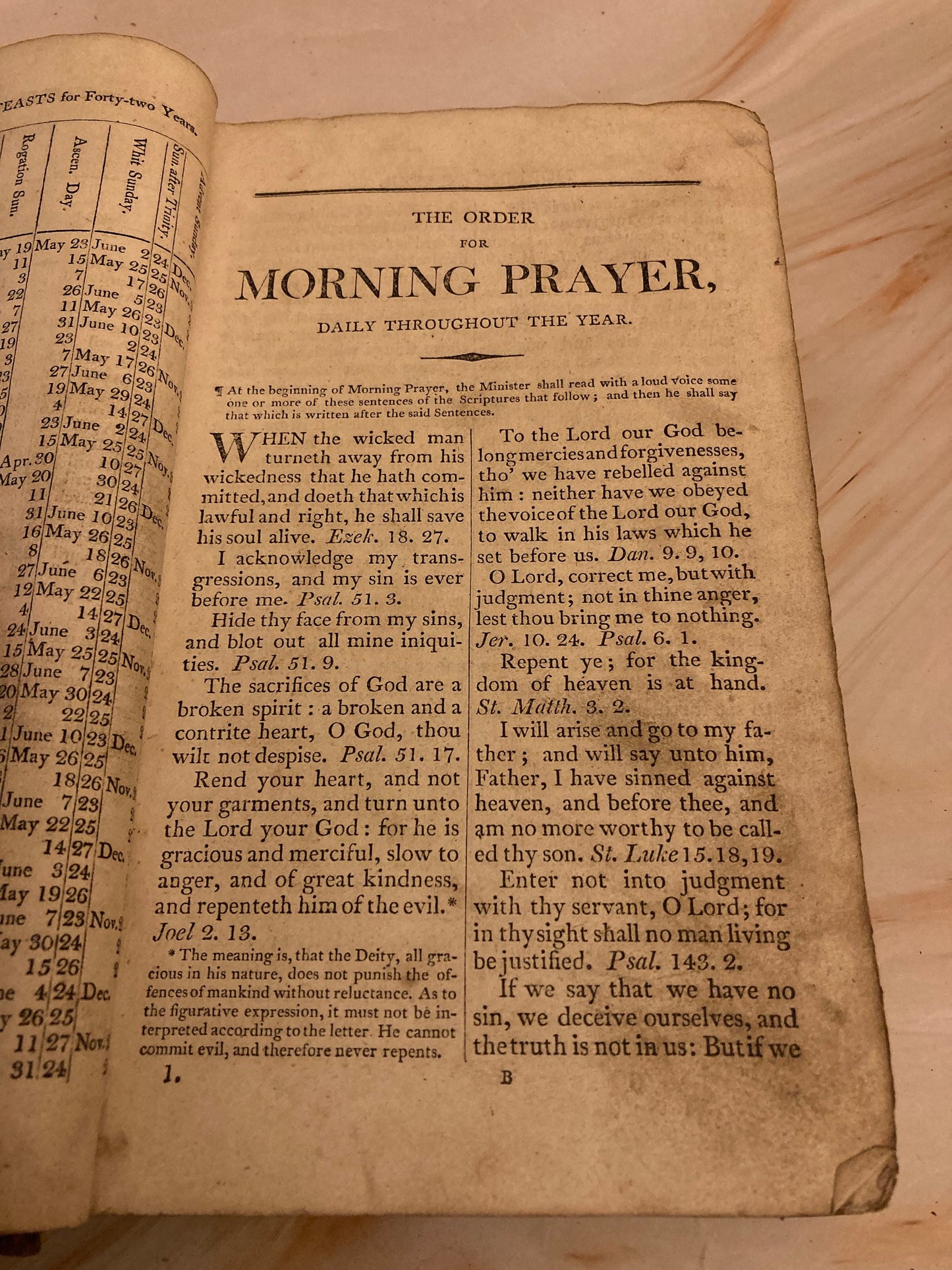 Vintage Book of Common Prayer Church of England Anglican Prayer Book Antique Religious Book - (Ref x184)