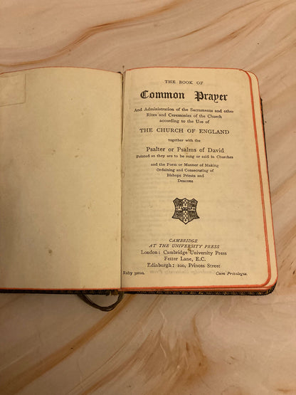 Vintage Pocket Prayer Book Common Prayer Hymns Anglican Church Small Hymnal - (Ref X179)