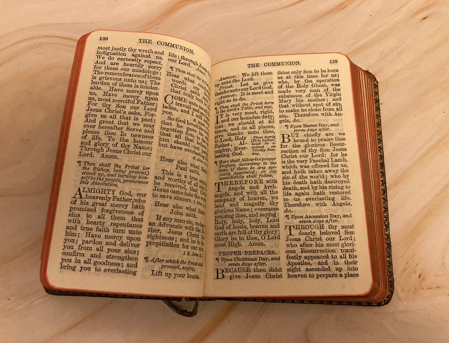 Vintage Pocket Prayer Book Common Prayer Hymns Anglican Church Small Hymnal - (Ref X179)