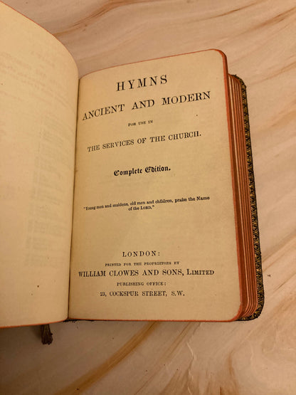 Vintage Pocket Prayer Book Common Prayer Hymns Anglican Church Small Hymnal - (Ref X179)