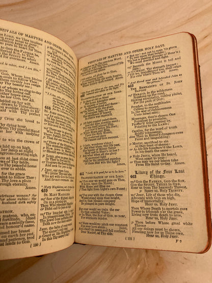 Vintage Pocket Prayer Book Common Prayer Hymns Anglican Church Small Hymnal - (Ref X179)