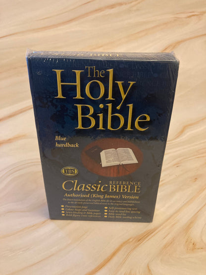 KJV Reference Bible Trinitarian Bible Society Blue Cover - Reference X91