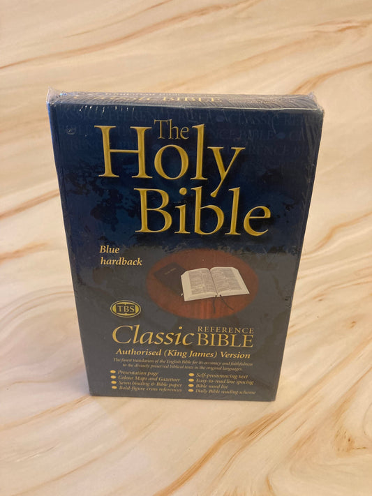 KJV Reference Bible Trinitarian Bible Society Blue Cover - Reference X91