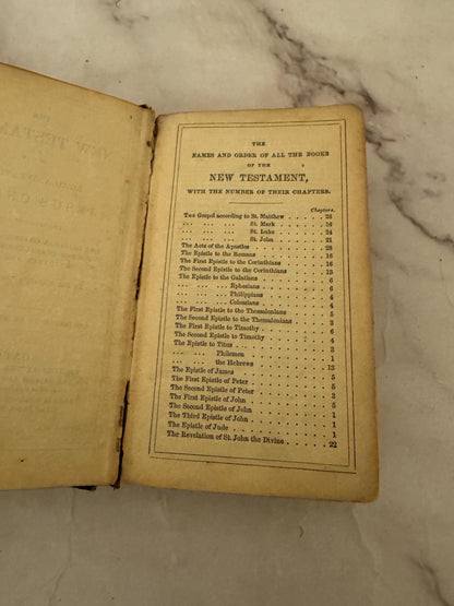 1854 Oxford Miniature New Testament Bible- Ref x596
