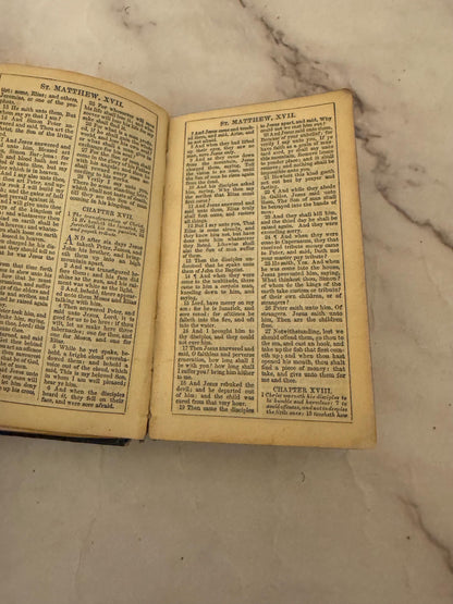 1854 Oxford Miniature New Testament Bible- Ref x596