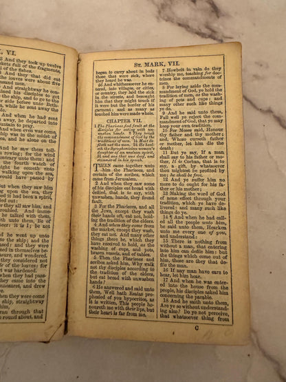1854 Oxford Miniature New Testament Bible- Ref x596