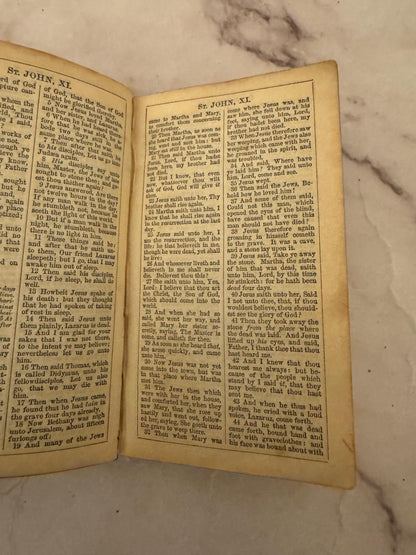 1854 Oxford Miniature New Testament Bible- Ref x596