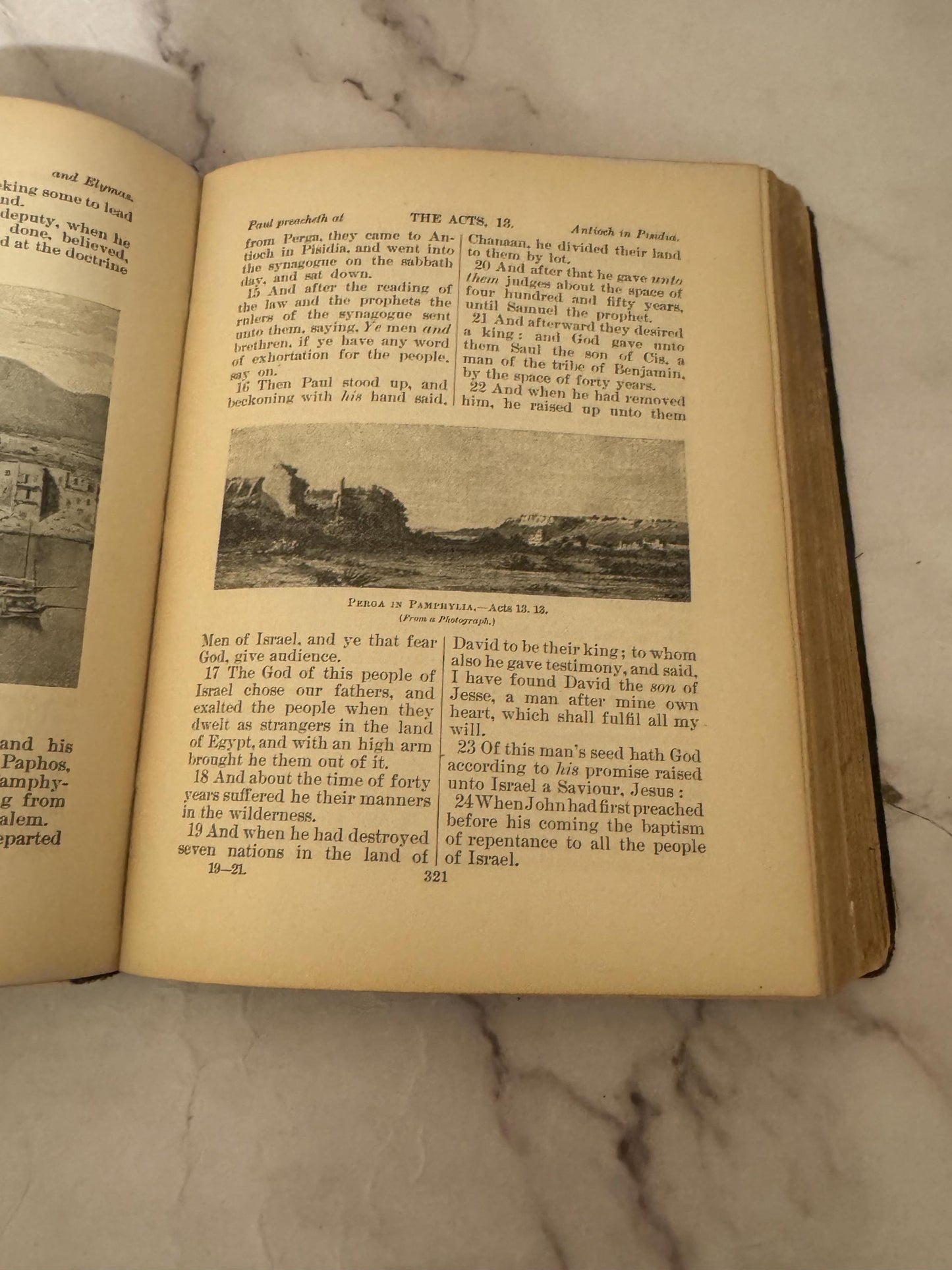 Antique Illustrated New Testament Bible – Late 1800s Christian Book - Ref x595