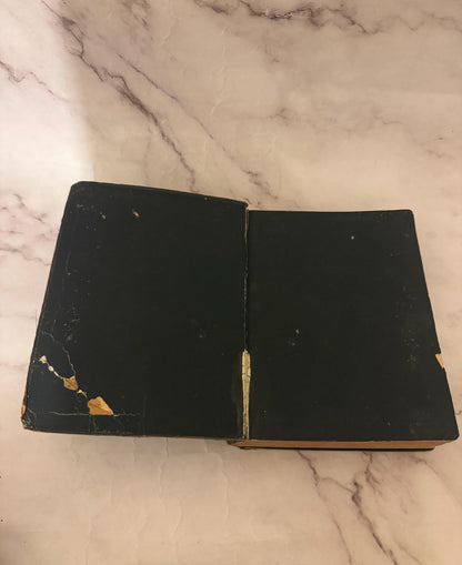 Antique Illustrated New Testament Bible – Late 1800s Christian Book - Ref x595