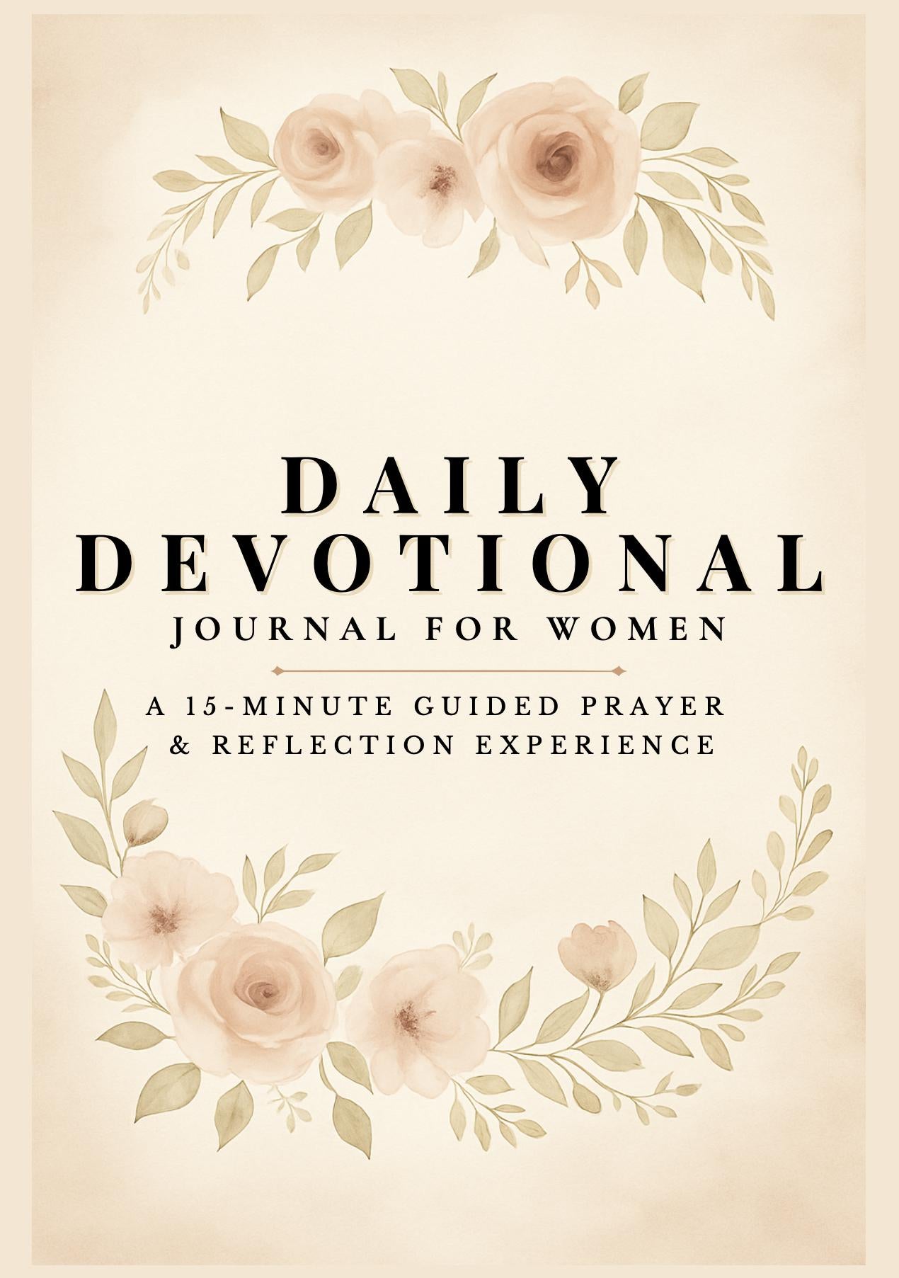 Daily Devotional Journal for Women • Christian Prayer Journal • Bible Study Planner Printable • Scripture Workbook • 230+ Page Faith PDF