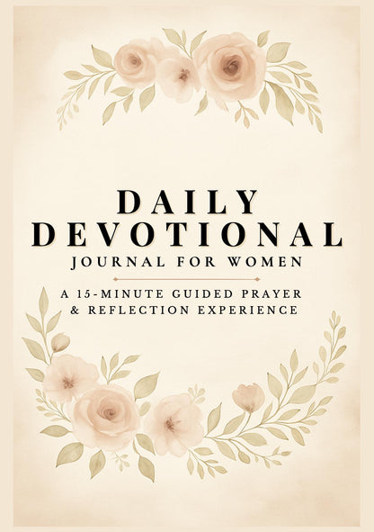 Daily Devotional Journal for Women • Christian Prayer Journal • Bible Study Planner Printable • Scripture Workbook • 230+ Page Faith PDF
