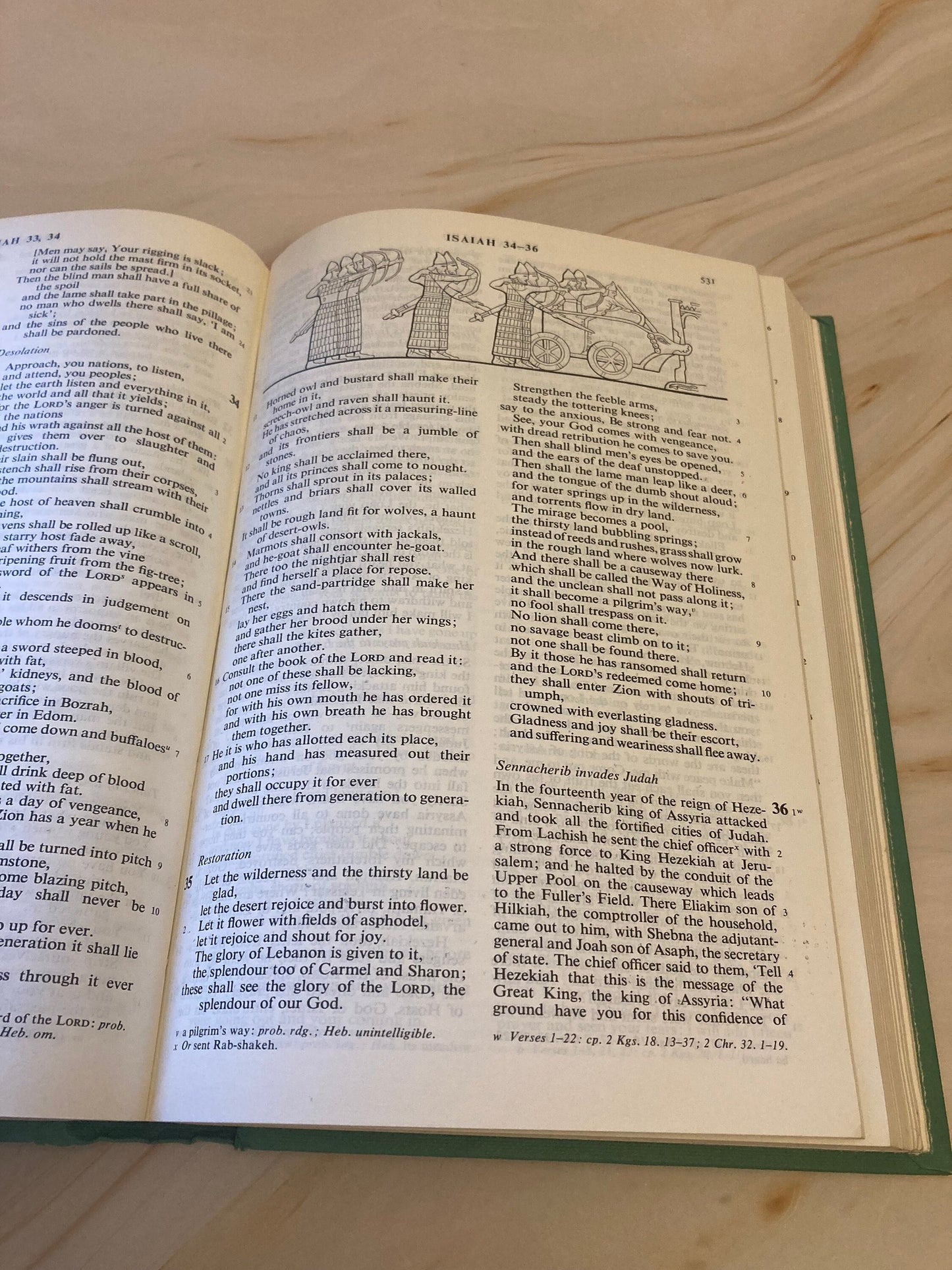 1975 Illustrated Holy Bible Vintage Christian Gift Bible Colour Illustration Bible Study Bible - (X84)