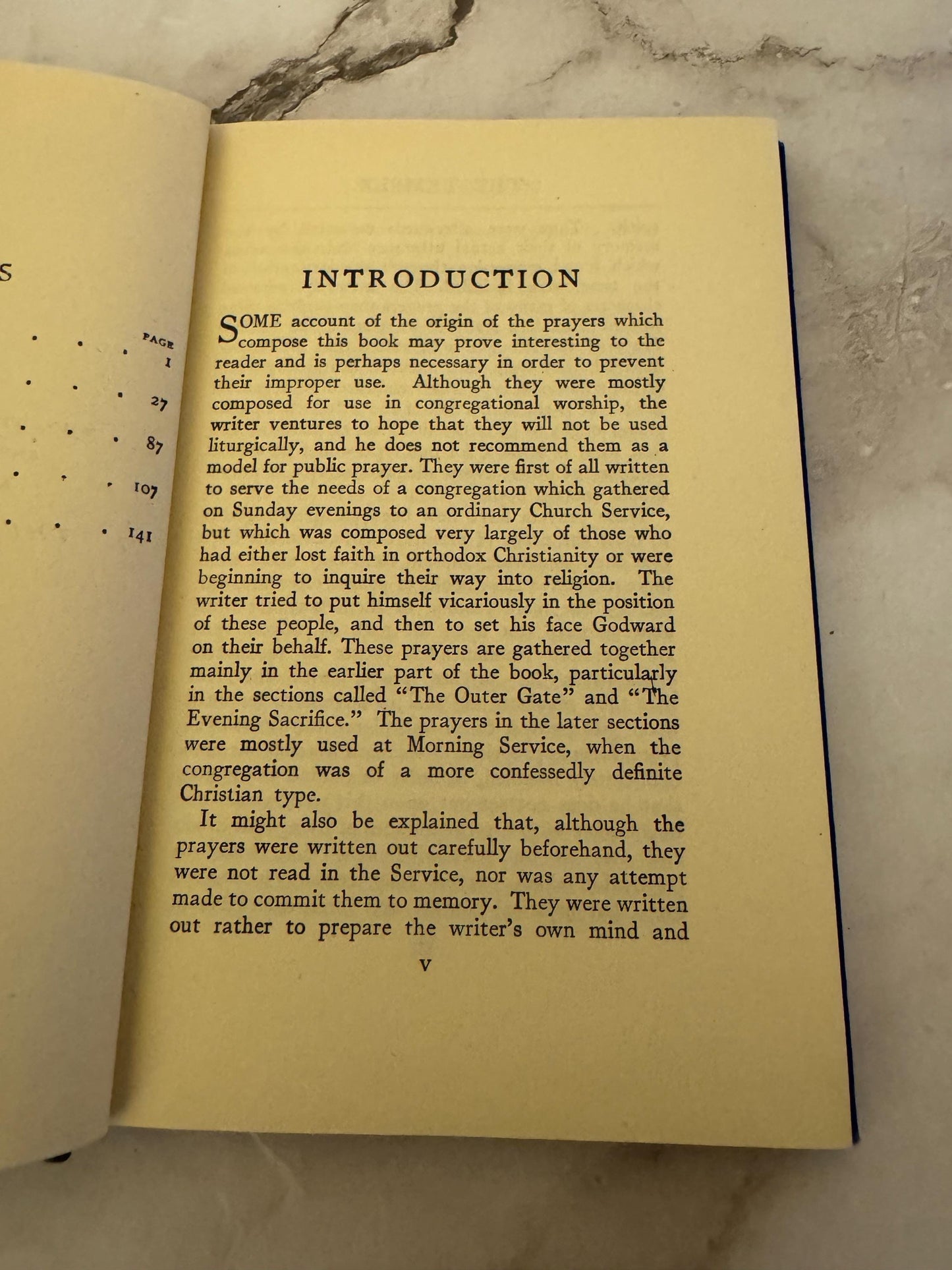 1949 The Temple A Book of Prayers by W E Orchard J M Dent and Sons - Ref x569