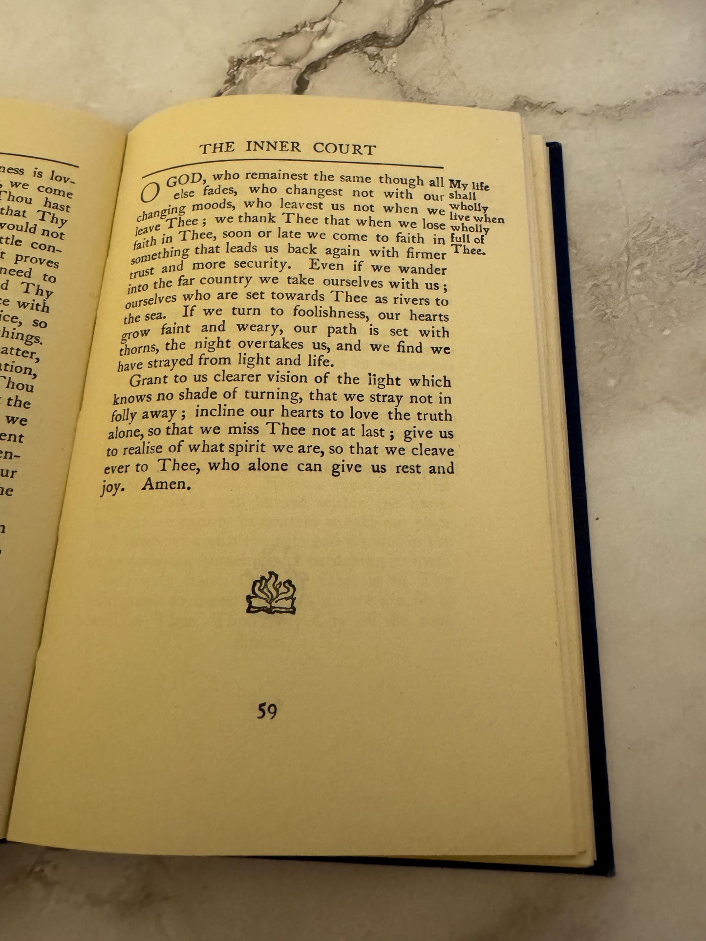 1949 The Temple A Book of Prayers by W E Orchard J M Dent and Sons - Ref x569