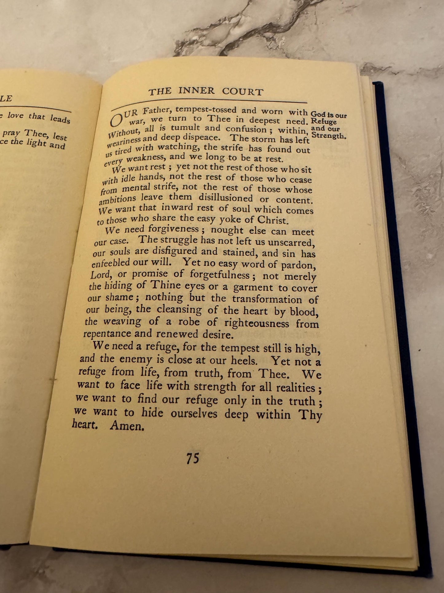 1949 The Temple A Book of Prayers by W E Orchard J M Dent and Sons - Ref x569