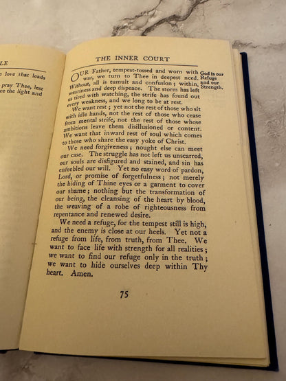 1949 The Temple A Book of Prayers by W E Orchard J M Dent and Sons - Ref x569