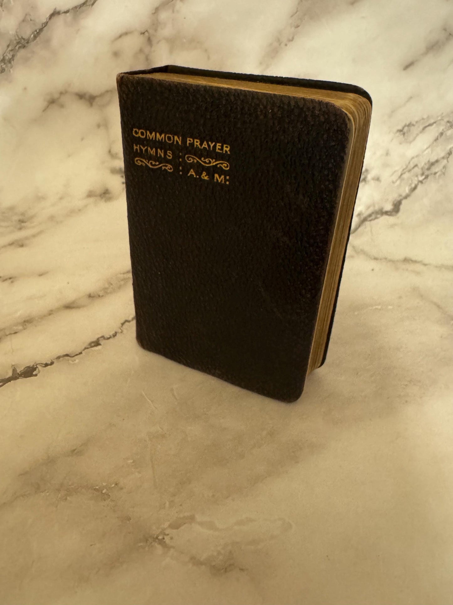 Book of Common Prayer and Hymns A and M Oxford University Press Black Leather - Ref x550