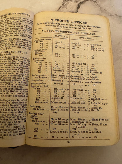 Book of Common Prayer and Hymns A and M Oxford University Press Black Leather - Ref x550