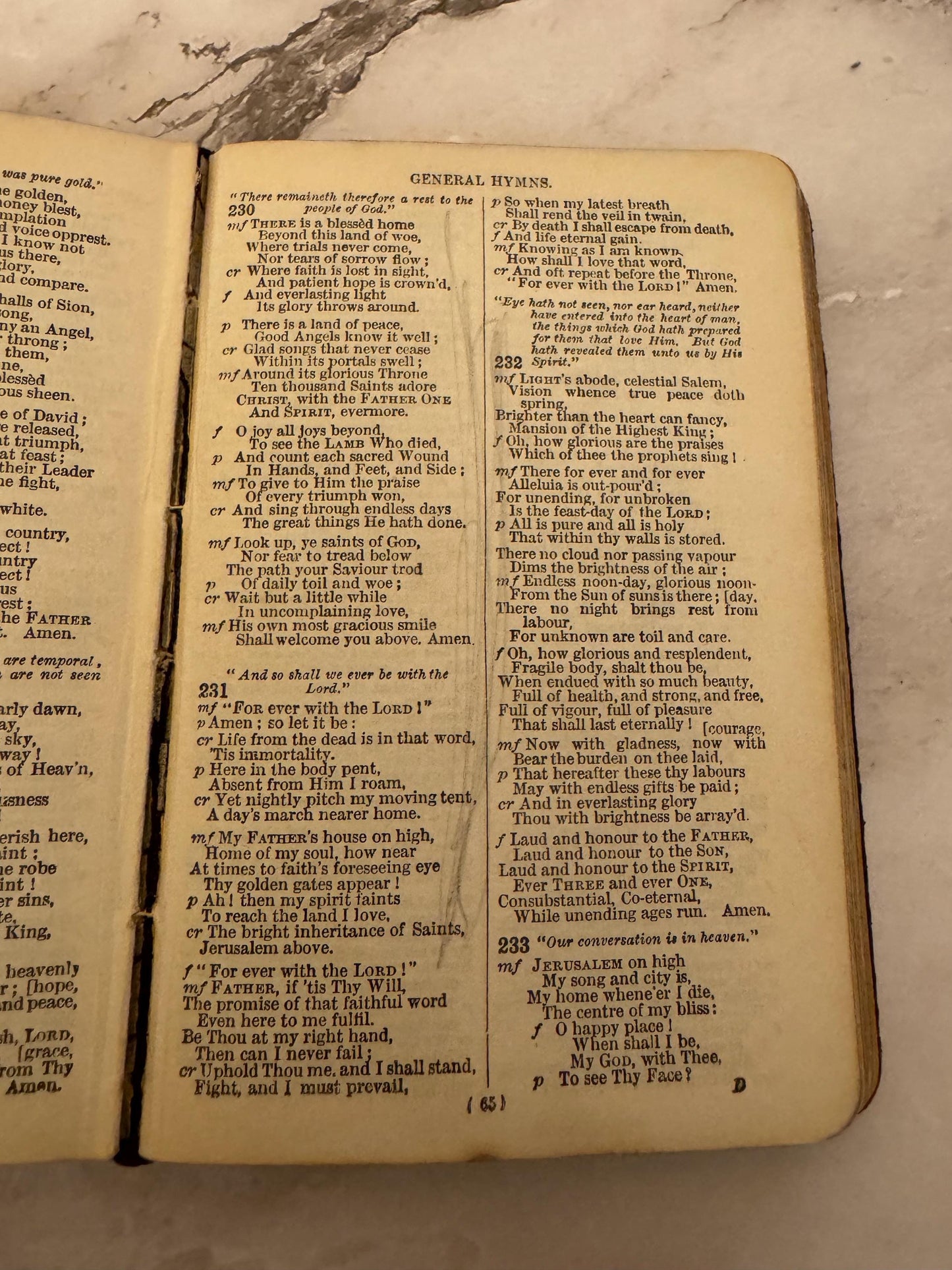 Book of Common Prayer and Hymns A and M Oxford University Press Black Leather - Ref x550