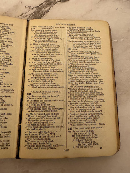 Book of Common Prayer and Hymns A and M Oxford University Press Black Leather - Ref x550