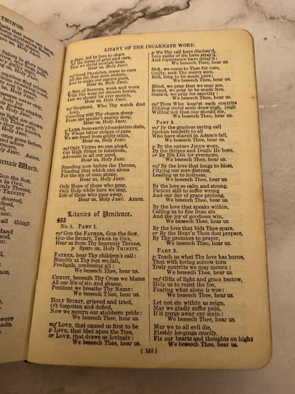 Book of Common Prayer and Hymns A and M Oxford University Press Black Leather - Ref x550