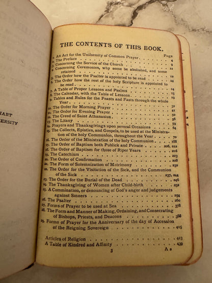 1943 Book of Common Prayer and Hymns A&M Oxford University Press Black Leather - Ref x551
