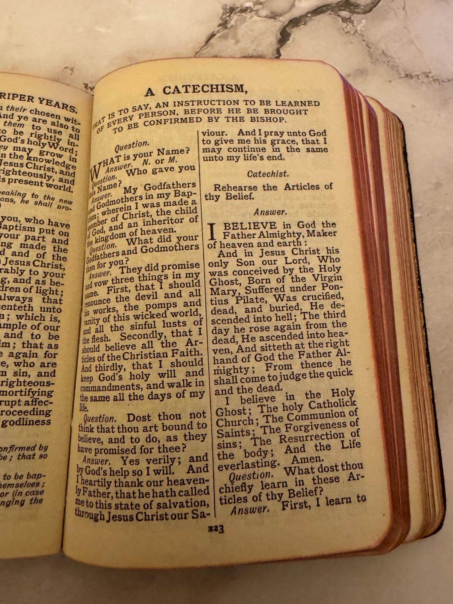 1943 Book of Common Prayer and Hymns A&M Oxford University Press Black Leather - Ref x551
