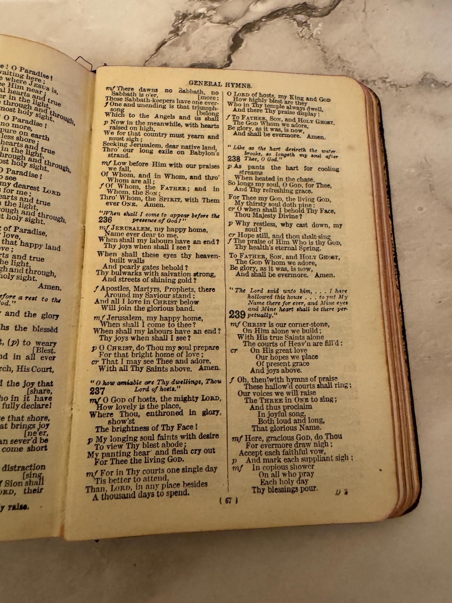 1943 Book of Common Prayer and Hymns A&M Oxford University Press Black Leather - Ref x551