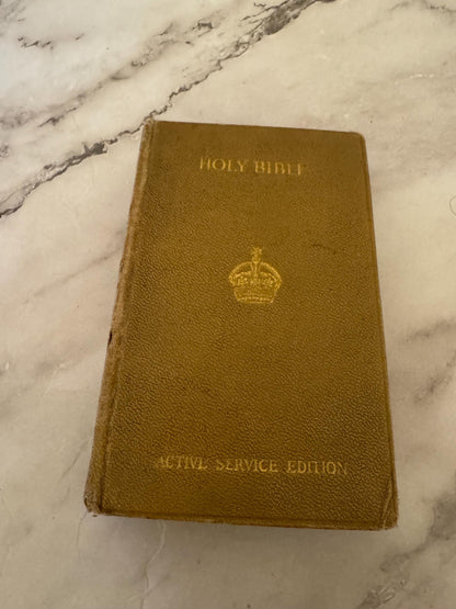 Vintage 1961 Holy Bible | King James Version by British & Foreign Bible Society | Cambridge Ruby 32mo | Burgundy Leather | Ref x544