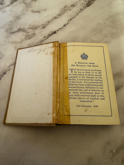 Vintage 1961 Holy Bible | King James Version by British & Foreign Bible Society | Cambridge Ruby 32mo | Burgundy Leather | Ref x544