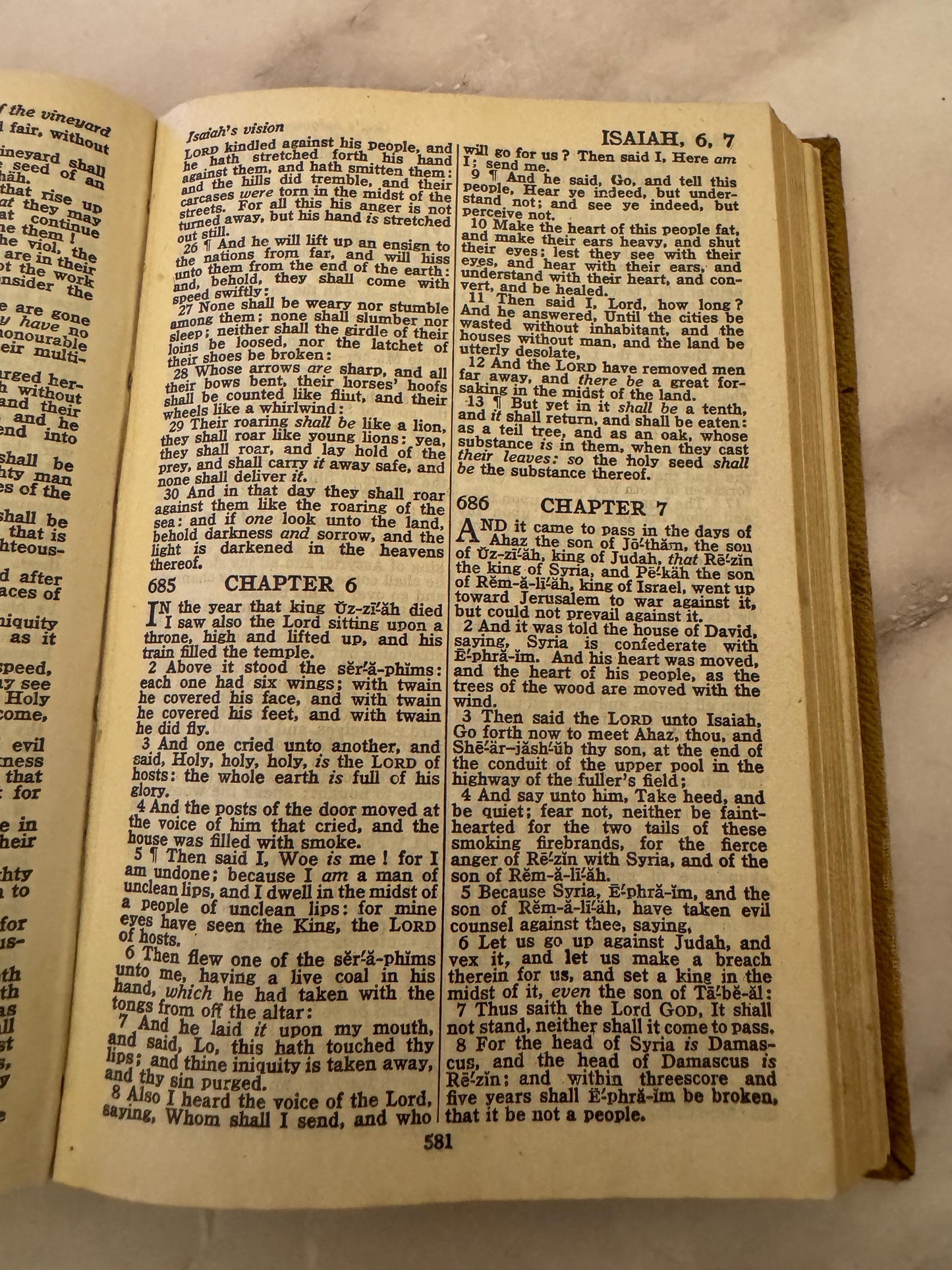 Vintage 1961 Holy Bible | King James Version by British & Foreign Bible Society | Cambridge Ruby 32mo | Burgundy Leather | Ref x544