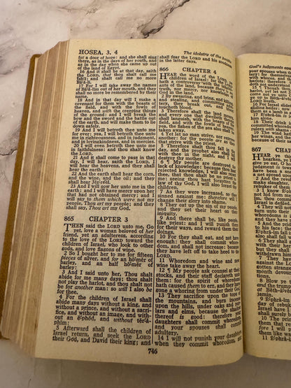 Vintage 1961 Holy Bible | King James Version by British & Foreign Bible Society | Cambridge Ruby 32mo | Burgundy Leather | Ref x544