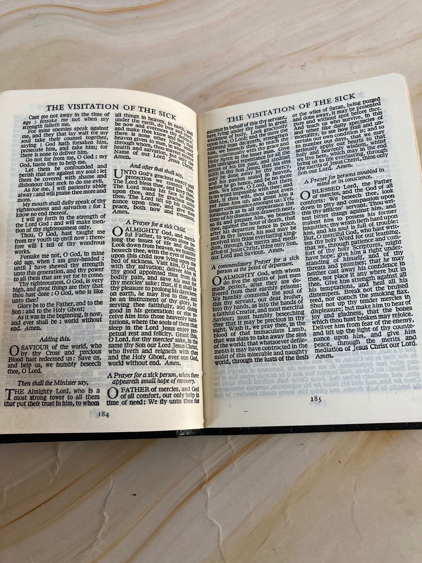 Vintage Common Prayer Hymn Book Anglican Church Small Prayer Hymnal - Ref x173