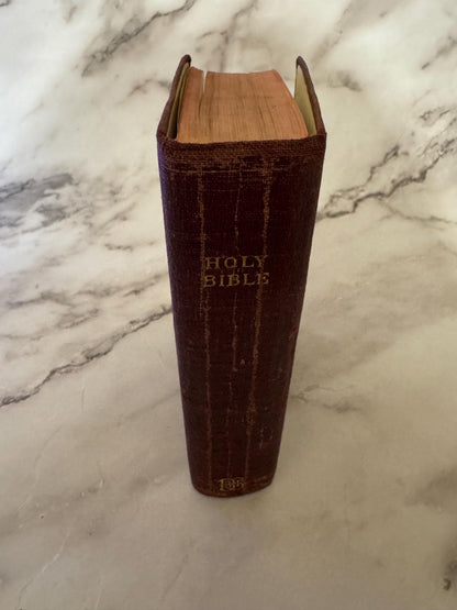 1961 King James Holy Bible British and Foreign Bible Society Cambridge Ruby 32mo - Ref x543