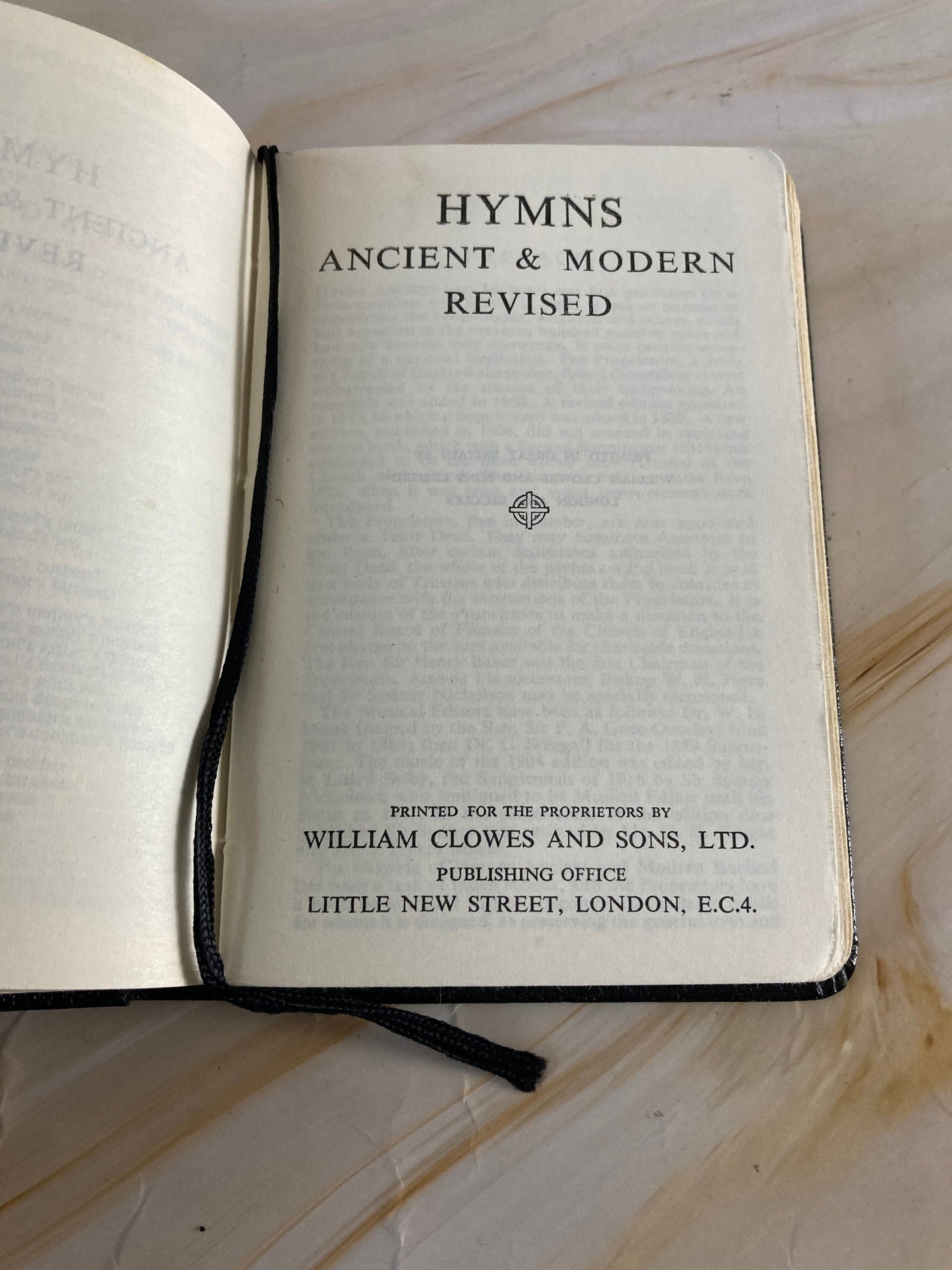 Vintage Common Prayer Hymn Book Anglican Church Small Prayer Hymnal - Ref x173