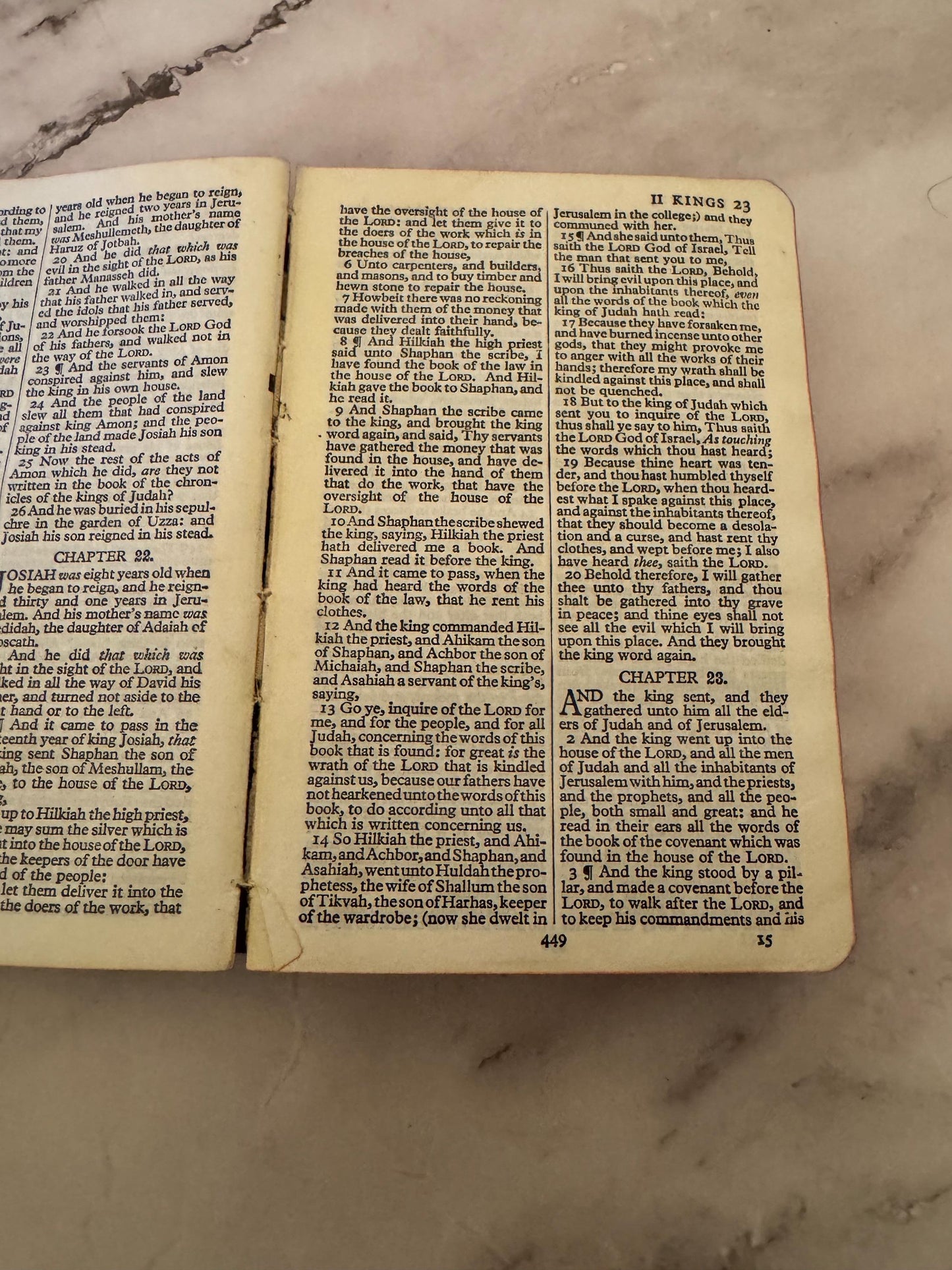 1961 King James Holy Bible British and Foreign Bible Society Cambridge Ruby 32mo - Ref x543