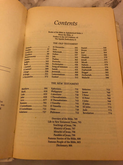 KJV Holy Bible – White Hardcover – Red Letter Edition – 2002 Bible - Ref X516