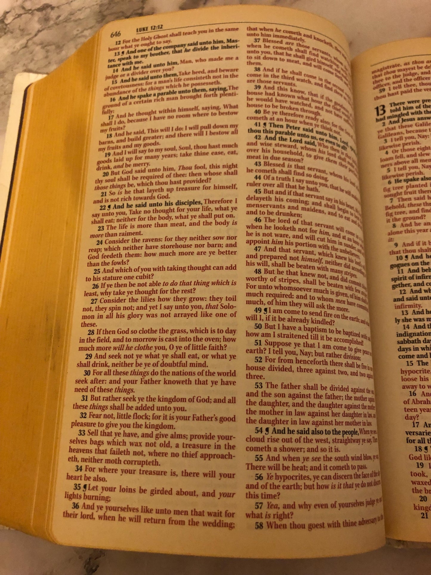 KJV Holy Bible – White Hardcover – Red Letter Edition – 2002 Bible - Ref X516