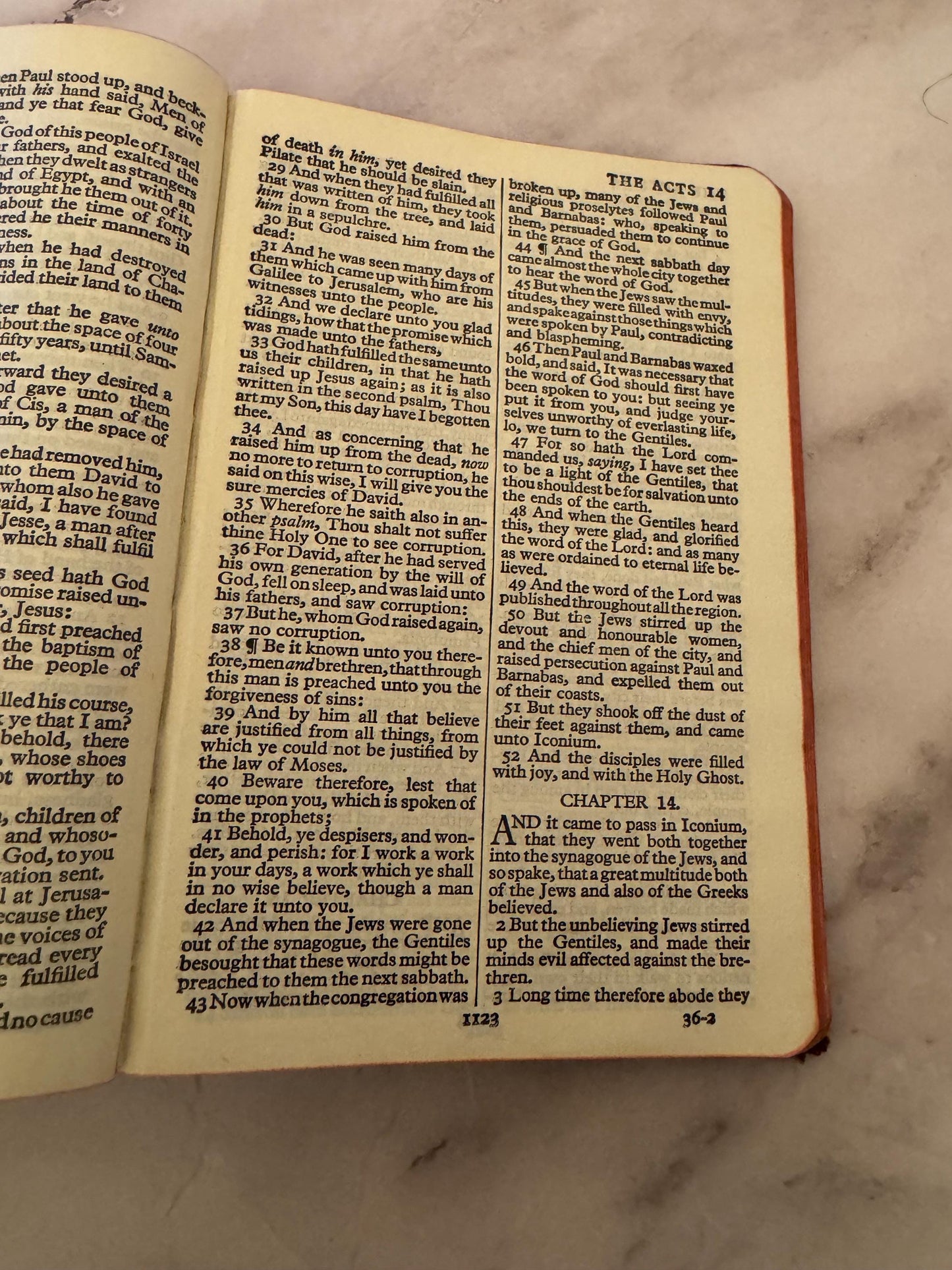 1961 King James Holy Bible British and Foreign Bible Society Cambridge Ruby 32mo - Ref x543