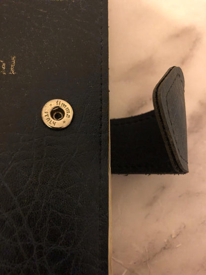 1992 NIV Leather Bible Snap Closure Vintage Bible Christian Gift Bible – Ref x515