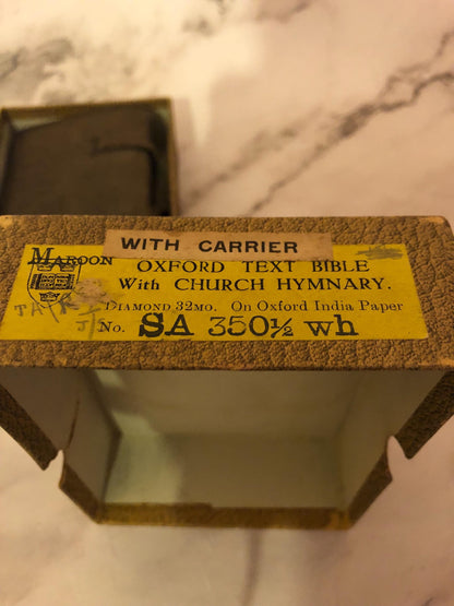 Oxford Bible with Hymnary Leather Cover - Ref x513