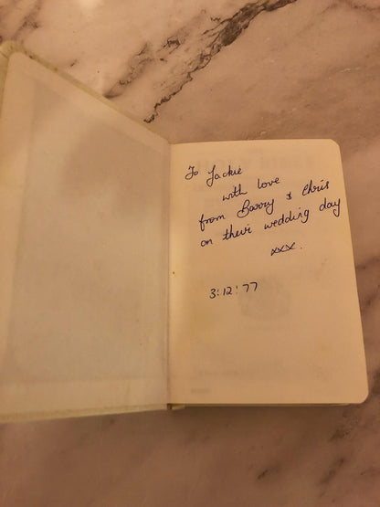 Vintage White Leather Holy Bible Illustrated Christian Gift Small Bible Antique Style Bible - Ref x512