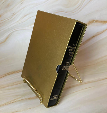 Alternative Service Book Leather Bound Gold Edged With Case - Ref x6